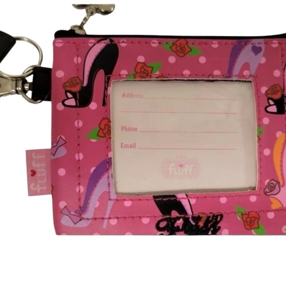 MISS FLUFF Stiletto Shoes Coin Purse Wristlet NEW WITHOUT TAG - Picture 2 of 5